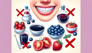 Foods to avoid after Anchorage teeth whitening treatment.